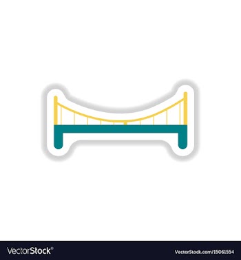 In paper sticker style metal vector image