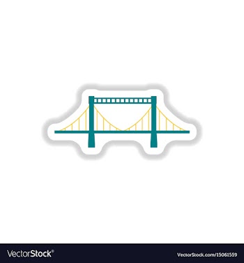 In paper sticker style metal vector image
