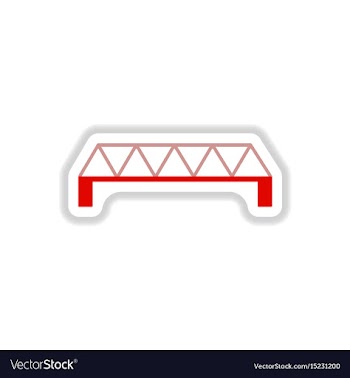 In paper sticker style metal vector image