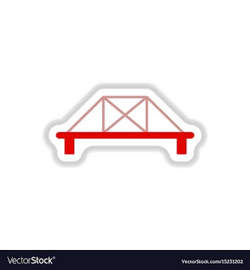 In paper sticker style metal vector image