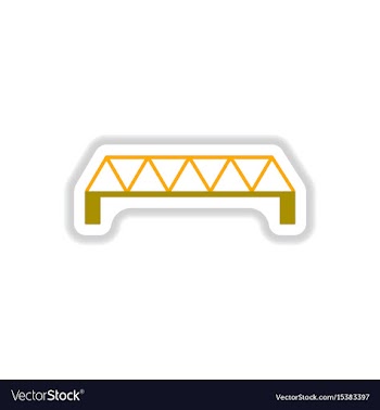 In paper sticker style metal vector image