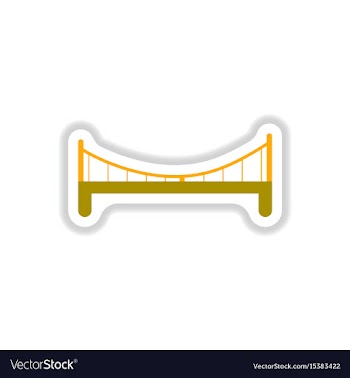 In paper sticker style metal vector image
