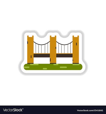 In paper sticker style metal vector image