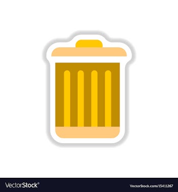 In paper sticker style metal vector image