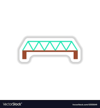 In paper sticker style metal vector image