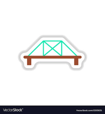 In paper sticker style metal vector image