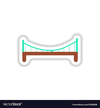 In paper sticker style metal vector image