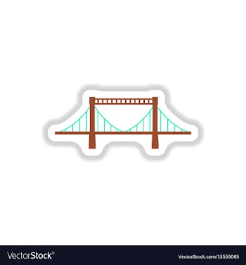 In paper sticker style metal vector image