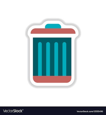 In paper sticker style metal vector image