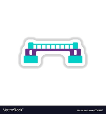 In paper sticker style metal vector image