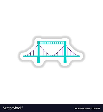 In paper sticker style metal vector image