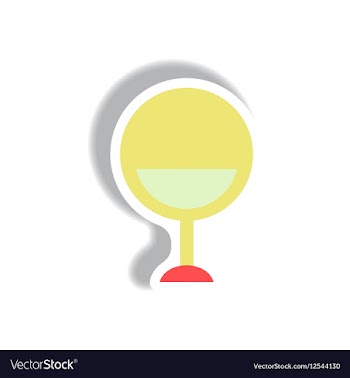 In paper sticker style modern vector image