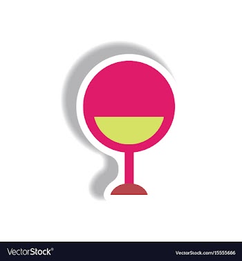 In paper sticker style modern vector image