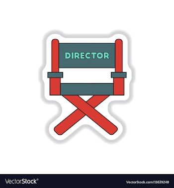 In paper sticker style Movie vector image