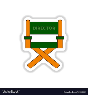 In paper sticker style movie vector image