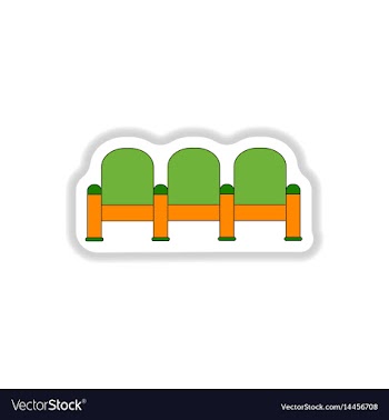 In paper sticker style movie vector image