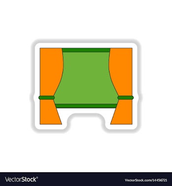 In paper sticker style movie vector image