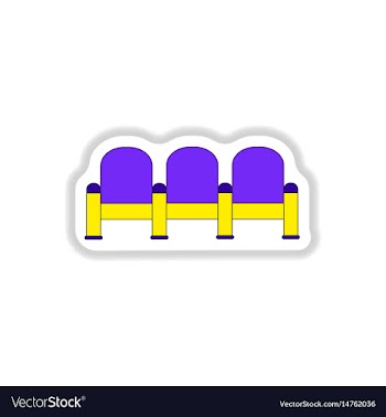 In paper sticker style movie vector image