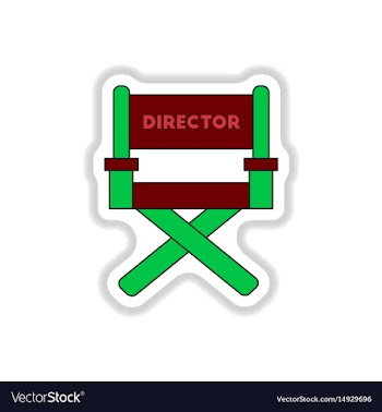 In paper sticker style movie vector image