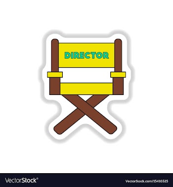 In paper sticker style movie vector image