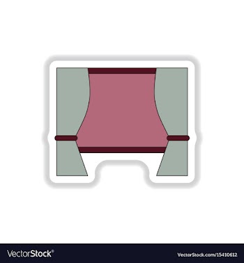 In paper sticker style movie vector image
