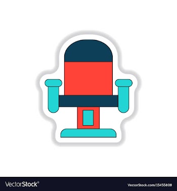 In paper sticker style movie vector image