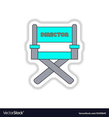 In paper sticker style movie vector image