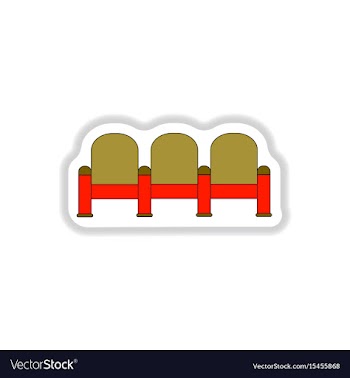 In paper sticker style movie vector image
