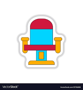 In paper sticker style movie vector image