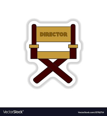 In paper sticker style movie vector image