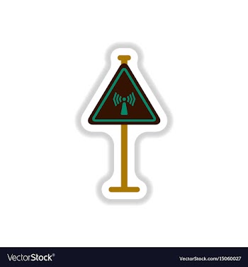 In paper sticker style network vector image