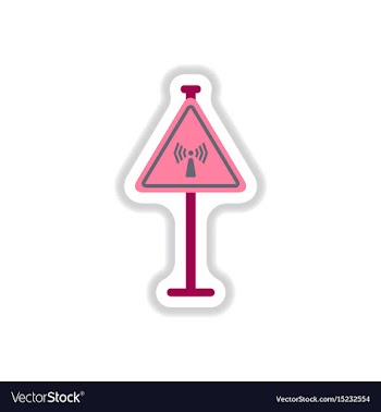 In paper sticker style network vector image