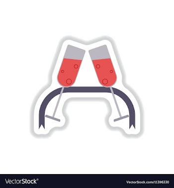 In paper sticker style New vector image