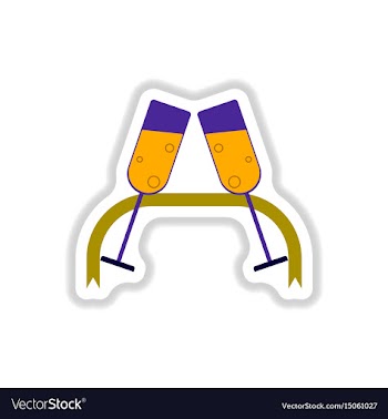 In paper sticker style new vector image