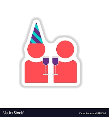 In paper sticker style new vector image