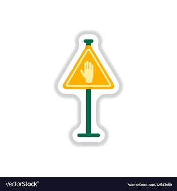 In paper sticker style No vector image