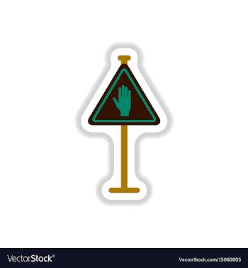In paper sticker style no vector image