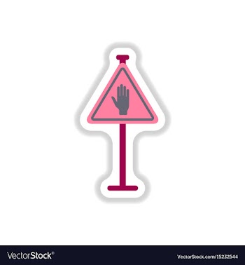 In paper sticker style no vector image