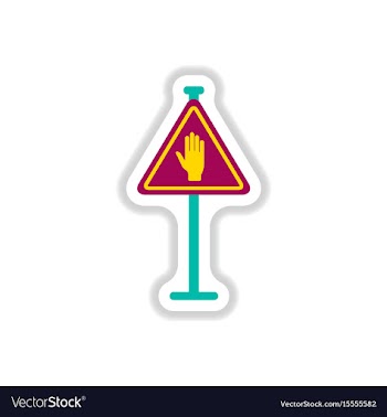 In paper sticker style no vector image