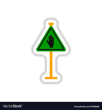 In paper sticker style no vector image