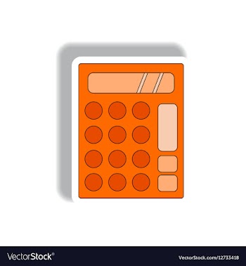 In paper sticker style of vector image