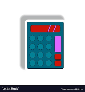 In paper sticker style of vector image