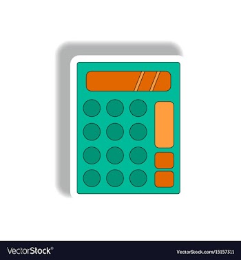 In paper sticker style of vector image
