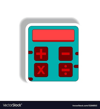 In paper sticker style of vector image