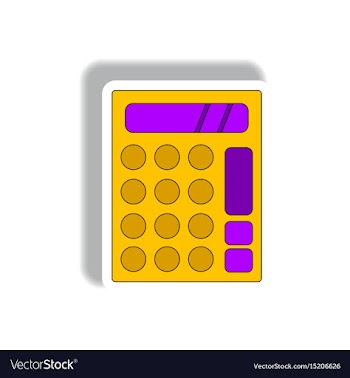 In paper sticker style of vector image