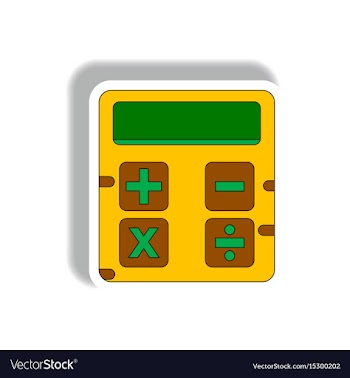 In paper sticker style of vector image
