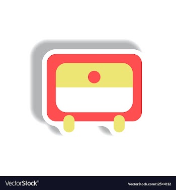 In paper sticker style office vector image