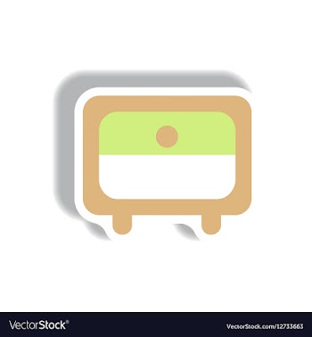 In paper sticker style office vector image
