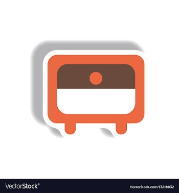 In paper sticker style office vector image