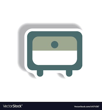 In paper sticker style office vector image